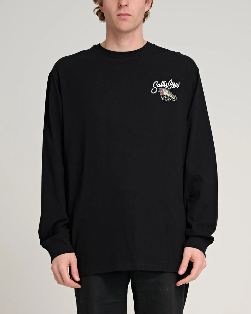 Salty Crew Cast Off Standard Long Sleeve Tee/Shirt - Black