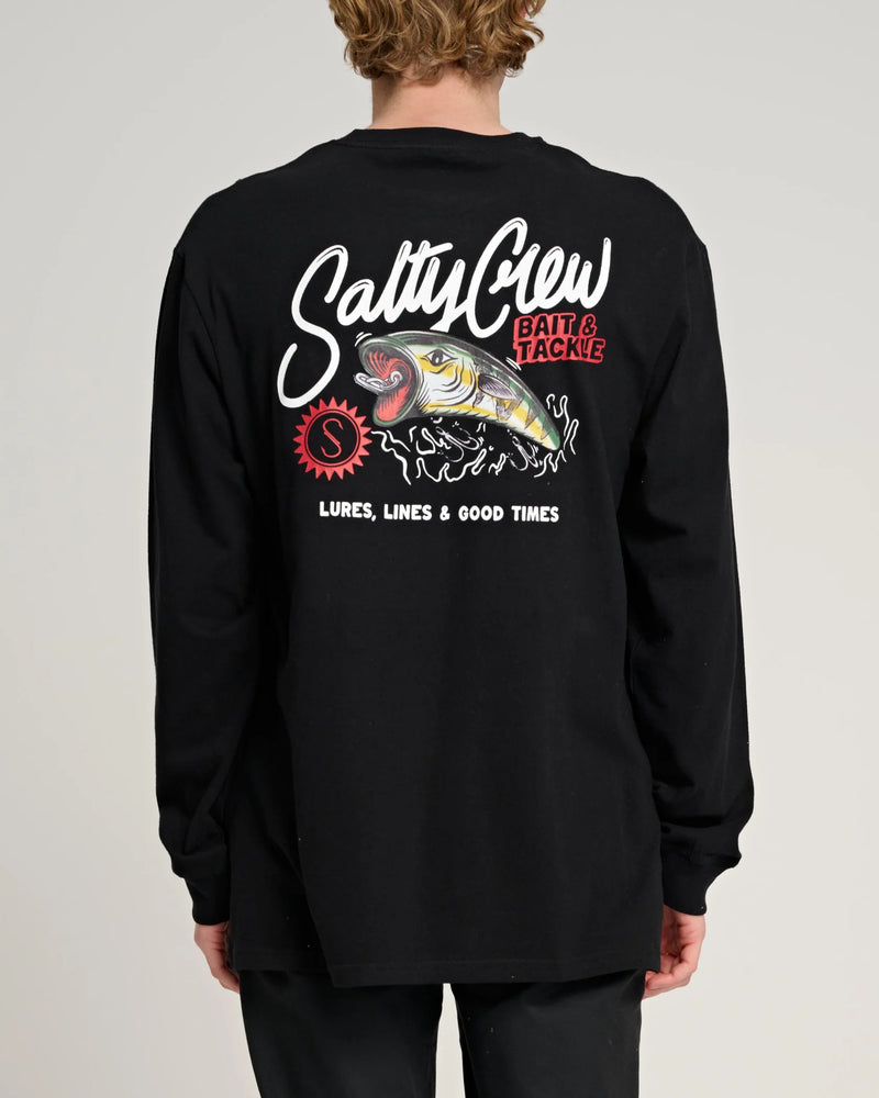 Salty Crew Cast Off Standard Long Sleeve Tee/Shirt - Black