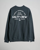 Salty Crew Stoked Crew Fleece Jumper - Coal