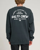 Salty Crew Stoked Crew Fleece Jumper - Coal
