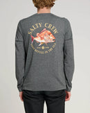 Salty Crew Snap Attack Long Sleeve Sunshirt - Coal