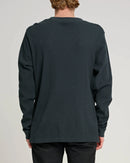 Salty Crew Daybreak Thermal Crew Waffle Fleece Jumper - Coal