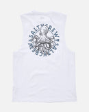 Salty Crew Tentacles Muscle Tank - White