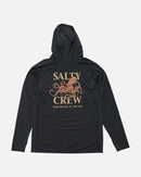 Salty Crew Ink Sling Hooded Sunshirt With Mask - Coal