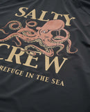 Salty Crew Ink Sling Hooded Sunshirt With Mask - Coal