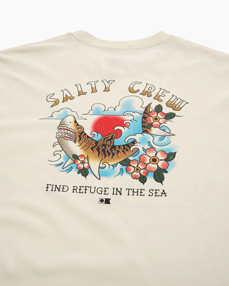 Salty Crew Old School Vintage Short Sleeve Tee - Off White