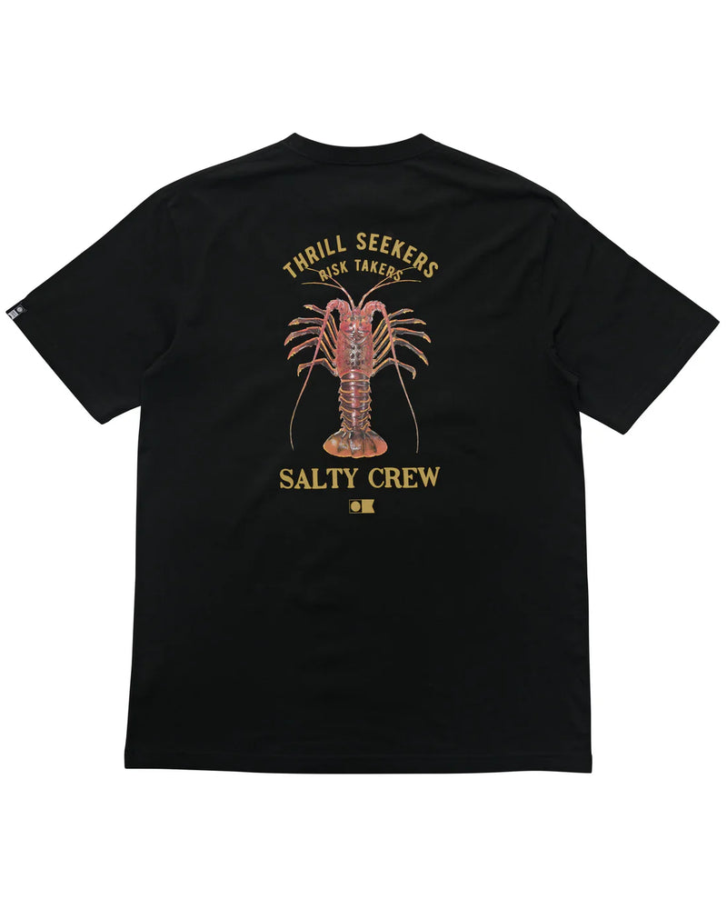 Salty Crew Buggin Out Classic Shirt Sleeve Tee - Black