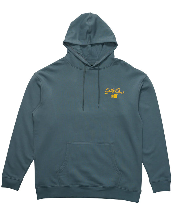 Salty Crew Red Fish Mid weight Fleece Hood - Storm
