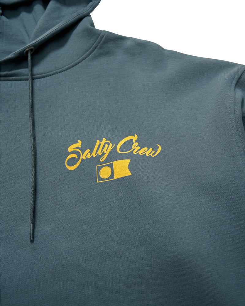 Salty Crew Red Fish Mid weight Fleece Hood - Storm