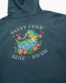 Salty Crew Old School Vintage Midweight Fleece Hood - BlueFin