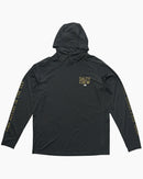 Salty Crew Skipper Hood Sunshirt with Mask - Coal