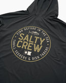 Salty Crew Skipper Hood Sunshirt with Mask - Coal