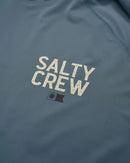 Salty Crew Mens Skipper Hooded SunShirt With Mask - Storm