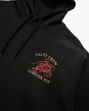 Salty Crew Lobster Pot Mid Weight Fleece Hood - Black