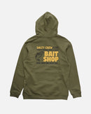 Salty Crew Bait Shop Fleece Hoodie - Dusty Olive