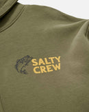 Salty Crew Bait Shop Fleece Hoodie - Dusty Olive