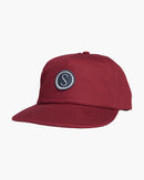 Salty Crew S Hook 5 Panel Unstructured Cap - Mahogany