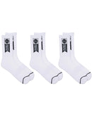 Salty Crew Alpha Sock - White (3 Pack)
