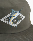 Salty Crew Diamond 5 Panel Trucker Cap - Hunter Green