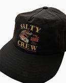 Salty Crew Lure 5 Panel Cap - Vintage Black