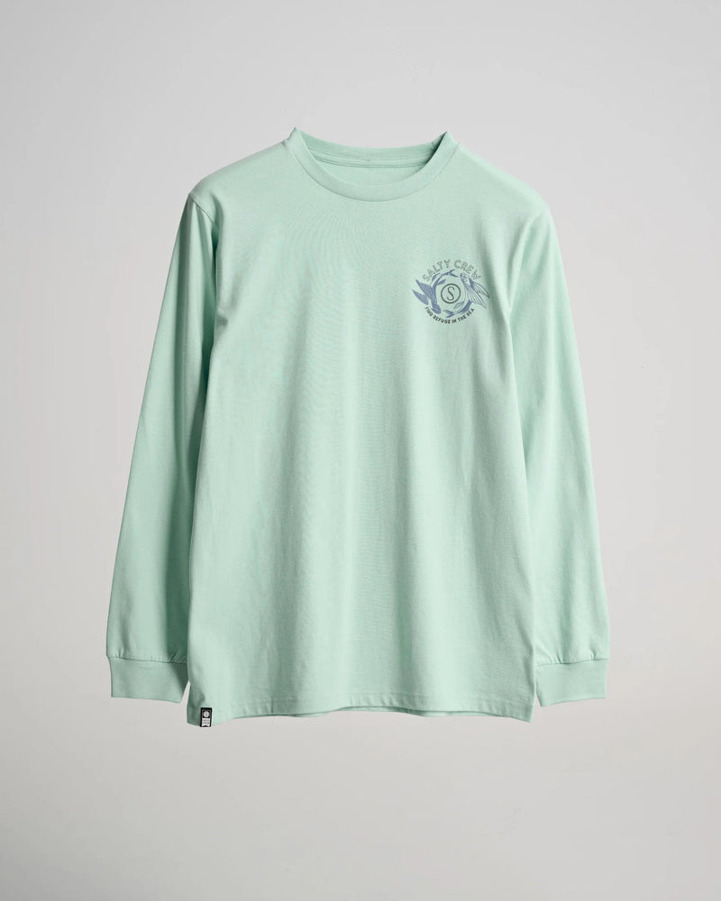 Salty Crew Women's Fin & Yang Boyfriend Long Sleeve Tee/Shirt - Jade