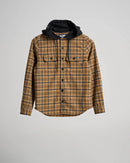 Salty Crew Boy's Frothing Long Sleeve Hoodie Shirt - Brown/Black