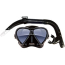 Mirage Adult Eclipse Silicone Mask and Snorkel Set - Black