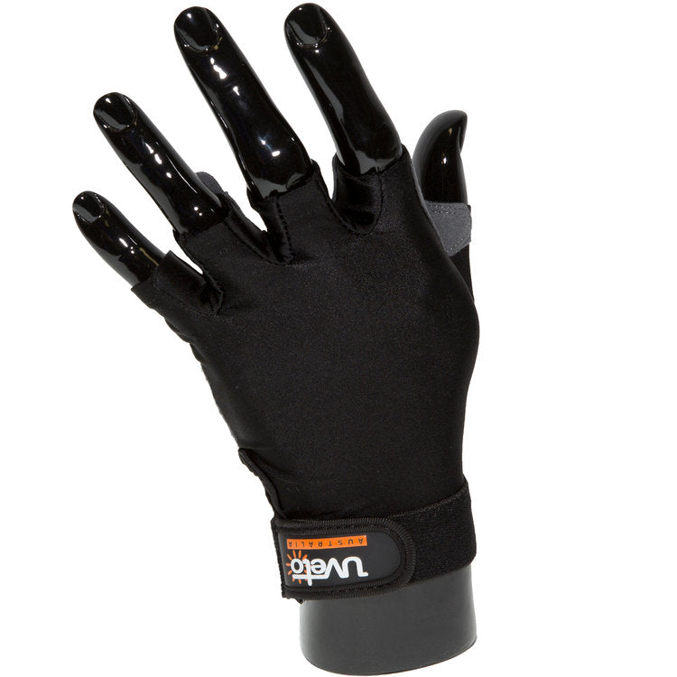 Uveto Australia Sun Safe Gloves - Black (X-Large)