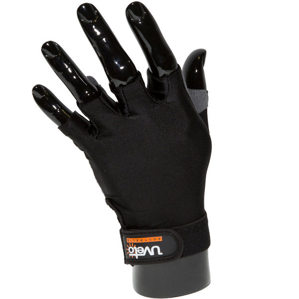 Uveto Australia Sun Safe Gloves - Black (Large)