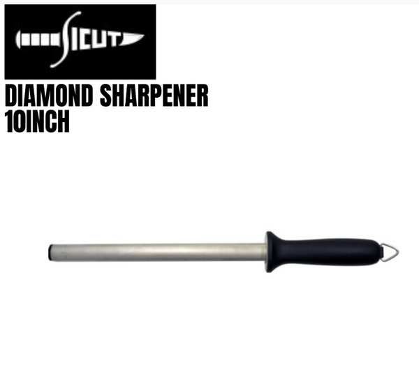 Sicut Diamond 10" Steel Sharpener