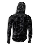 Scales Topo Hooded Performance Long Sleeve Shirt - Back