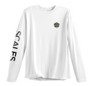 Scales Tail Up Camo Performance Long Sleeve Shirt - White