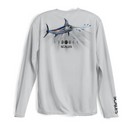 Scales Deep Sword Performance Long Sleeve Shirt - Grey