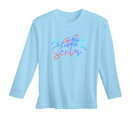 Scales Youth Salty Performance Long Sleeve Shirt - Light Blue