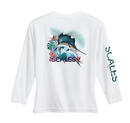 Scales Youth Sail Dreams Performance Long Sleeve Shirt - White