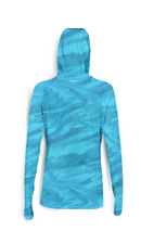 Scales Women's Bahamas Current Hooded Performance Shirt - Aqua