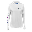 Scales Women's Lure of the Seas Hooded Performance Shirt - White