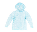Scales Youth Bonanza Hooded Performance Long Sleeve Shirt - Light Blue