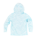 Scales Youth Bonanza Hooded Performance Long Sleeve Shirt - Light Blue
