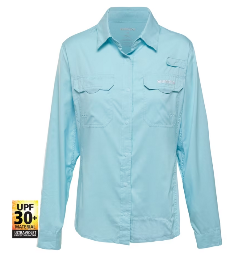 Shimano Women's Vented Shirt - Aqua