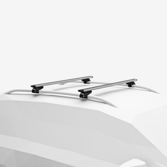 Thule WingBar Evo 127cm Aluminium Roof Rack Bar - Silver (2 Pack)