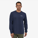 Patagonia Men's Long-Sleeved P-6 Logo Responsibili-Tee® - Navy