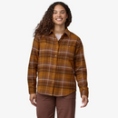 Patagonia Women's Fjord Flannel Shirt - Happy Camper: Shelter Brown