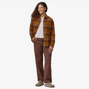 Patagonia Women's Fjord Flannel Shirt - Happy Camper: Shelter Brown