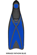 Mirage Adult Fathom Dive Fins (Large) - Blue