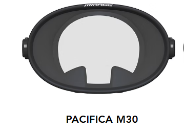 Mirage Adult Pacifica Mask - Black