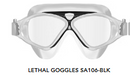 Mirage Adult Lethal Goggles - Clear/Black with Clear Lens