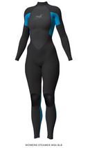 Mirage Women's Crystal 3mm/2mm Steamer (Size 10) - Blue/Black