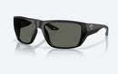 Costa Del Mar Finlet Sunglasses - Gray Polarised Lens with Matte Black Frame