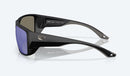Costa Del Mar Finlet Sunglasses - Blue Mirror Polarised Lens with Matte Black Frame